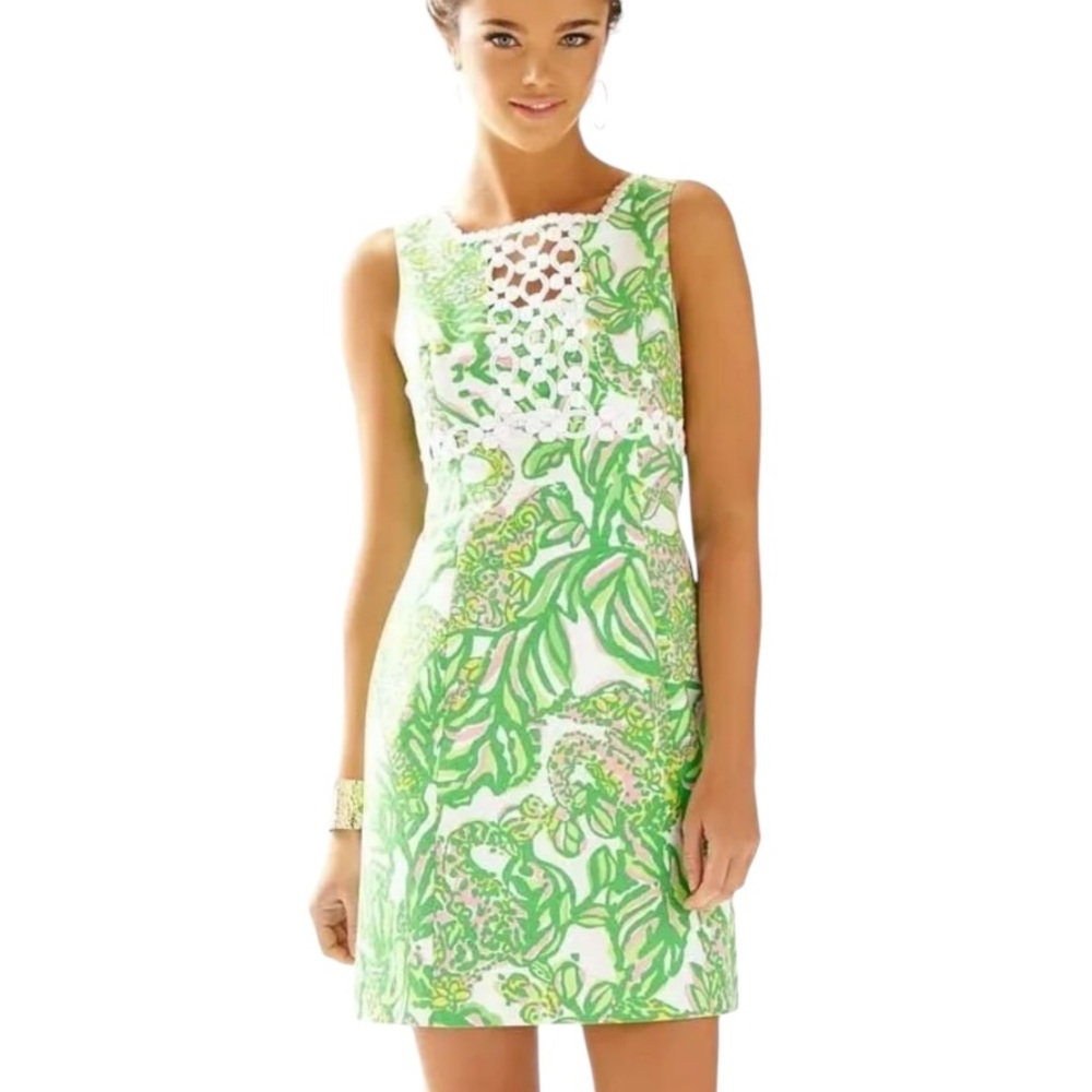 Lilly Pulitzer Rosie Shift Dress in Seeing Pink Elephants Print - 4